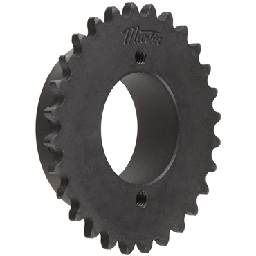 Single Strand Sprocket; 40 Chain Size; 27 Teeth; Requires H Split Taper Bushing